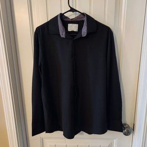 Black Construct Button-down Cooling Comfort 4-way Stretch Dress Shirt